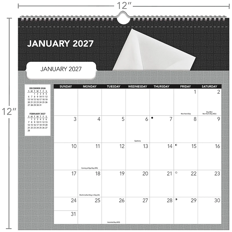 Office File-It 2027 Wall Calendar