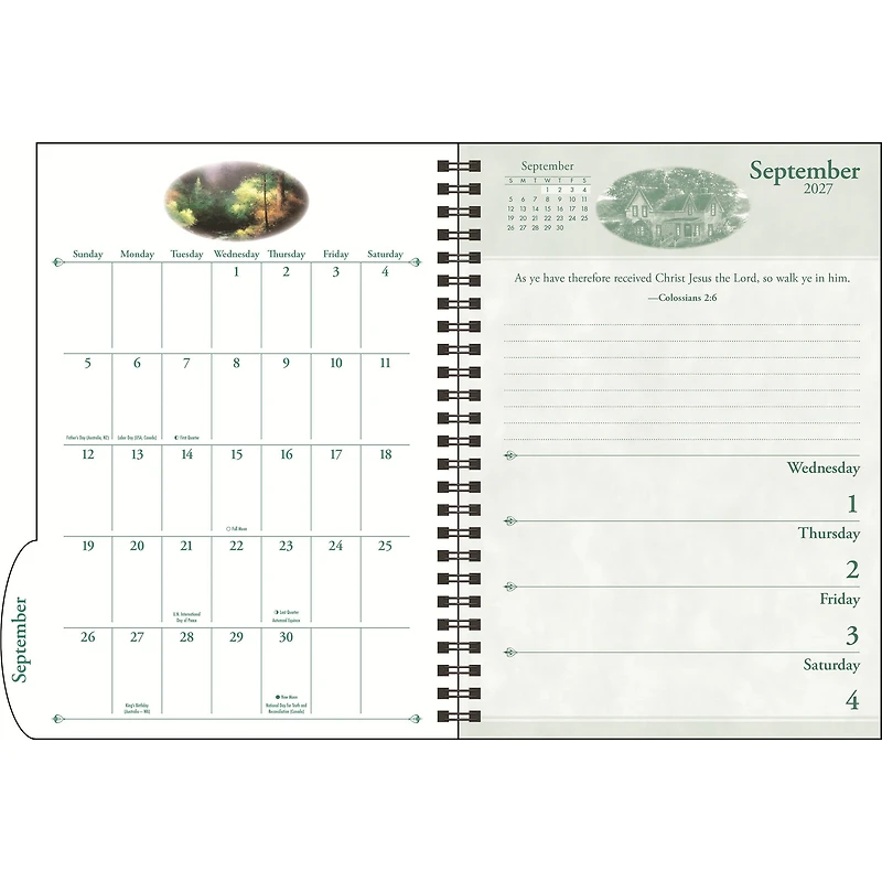 Thomas Kinkade Studios with Scripture 2027 Engagement Calendar