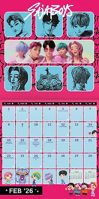 Kpop Demon Hunters 2026 Wall Calendar
