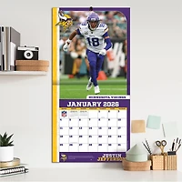 NFL  Justin Jefferson Minnesota Vikings 2026 Wall Calendar