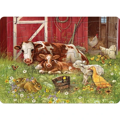 Barnyard Family 35 Piece Tray Puzzle - Online Only