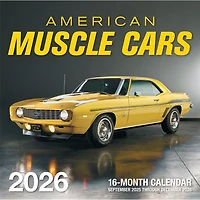 American Muscle Cars 2026 Wall Calendar