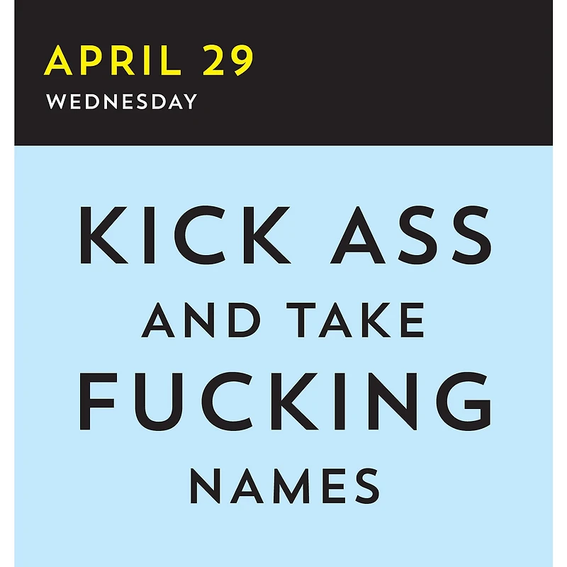 A Fucking Calendar 2026 Box Calendar