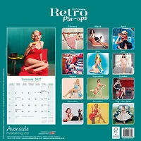 Retro Pin Ups 2027 Wall Calendar
