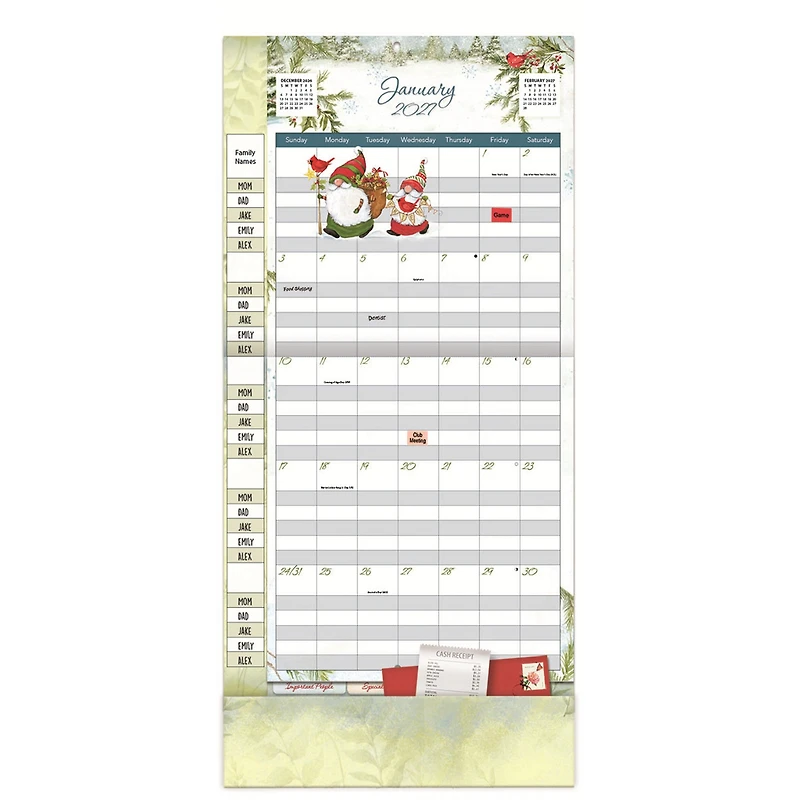 Gnomes Plan-It Plus 2027 Wall Calendar