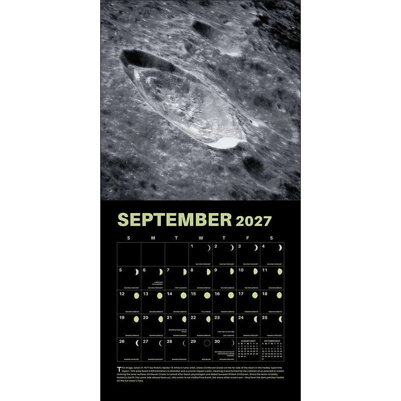 Lunar 2027 Wall Calendar