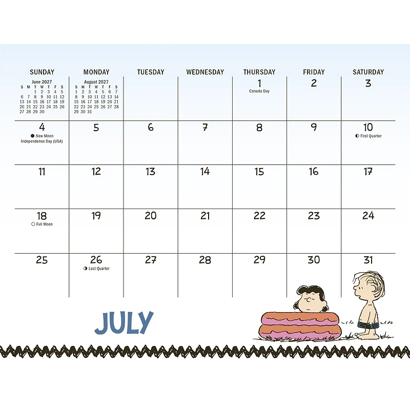 PEANUTS® Monthly 2027 Easel Calendar