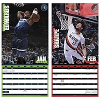NBA Dunks 2027 Wall Calendar