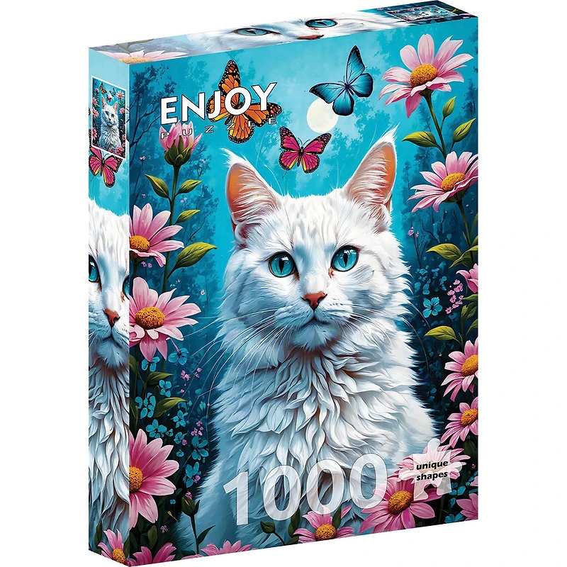 White Cat 1000 Piece Puzzle - Online Only