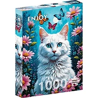 White Cat 1000 Piece Puzzle - Online Only