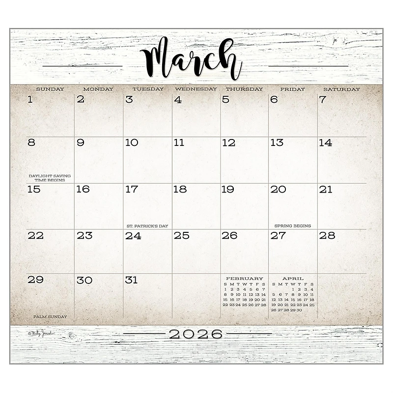 Farmhouse 2026 Deluxe Wall Calendar