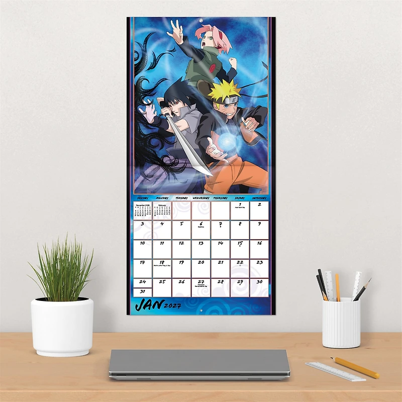 Naruto Shippuden 2027 Wall Calendar