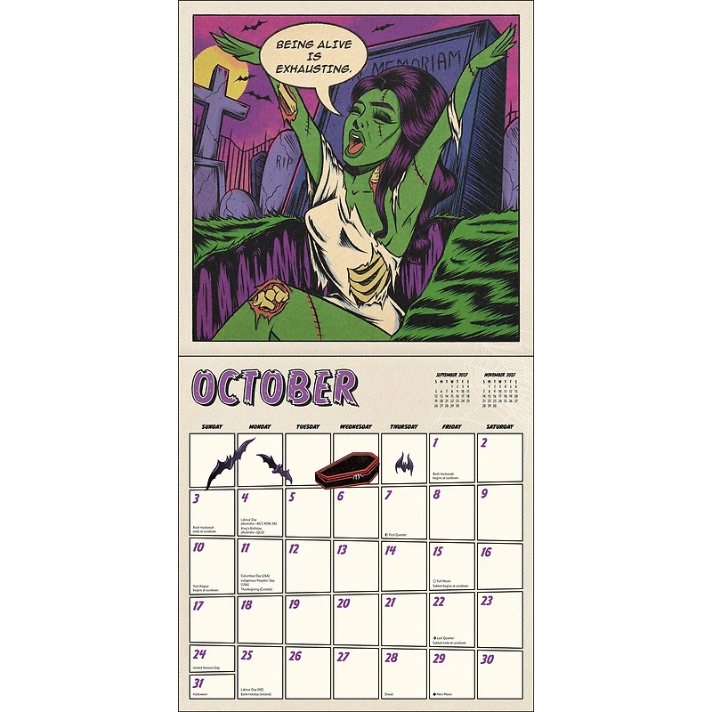 Tragic Girls 2027 Wall Calendar