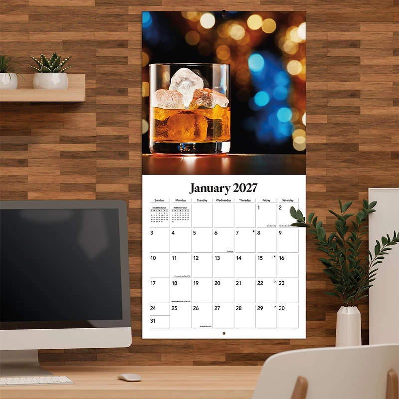 Whiskey 2027 Wall Calendar