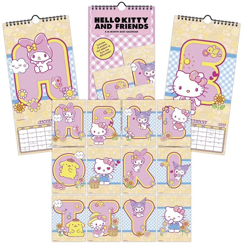 Hello Kitty and Friends 2027 Slim Calendar
