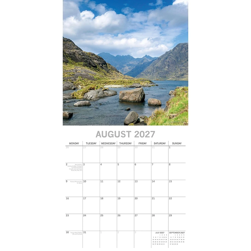 Scotland 2027 Wall Calendar