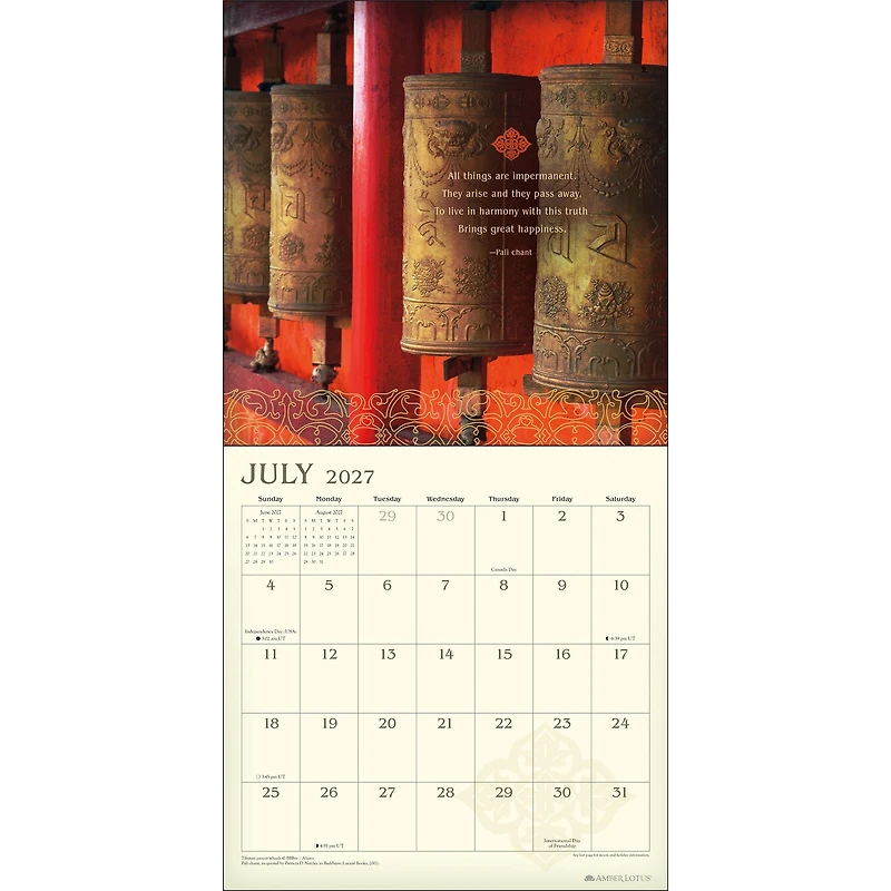 Meditation 2027 Wall Calendar - Online Only