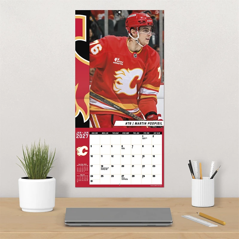 NHL Calgary Flames 2027 Wall Calendar