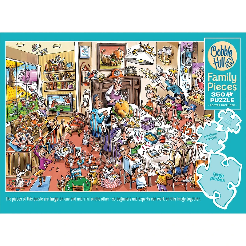 Thanksgiving Togetherness 350 Piece Puzzle Cobble Hill