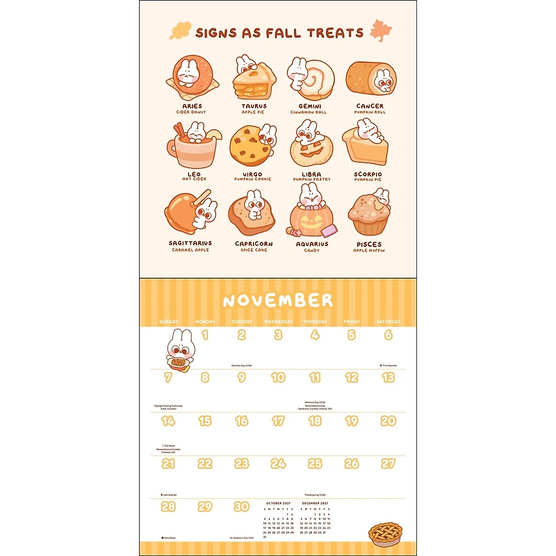 Pocket Peaches 2027 Wall Calendar