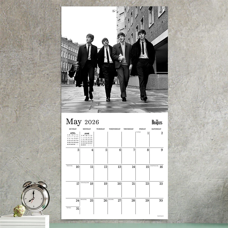 The Beatles Black and White 2026 Wall Calendar - Online Only
