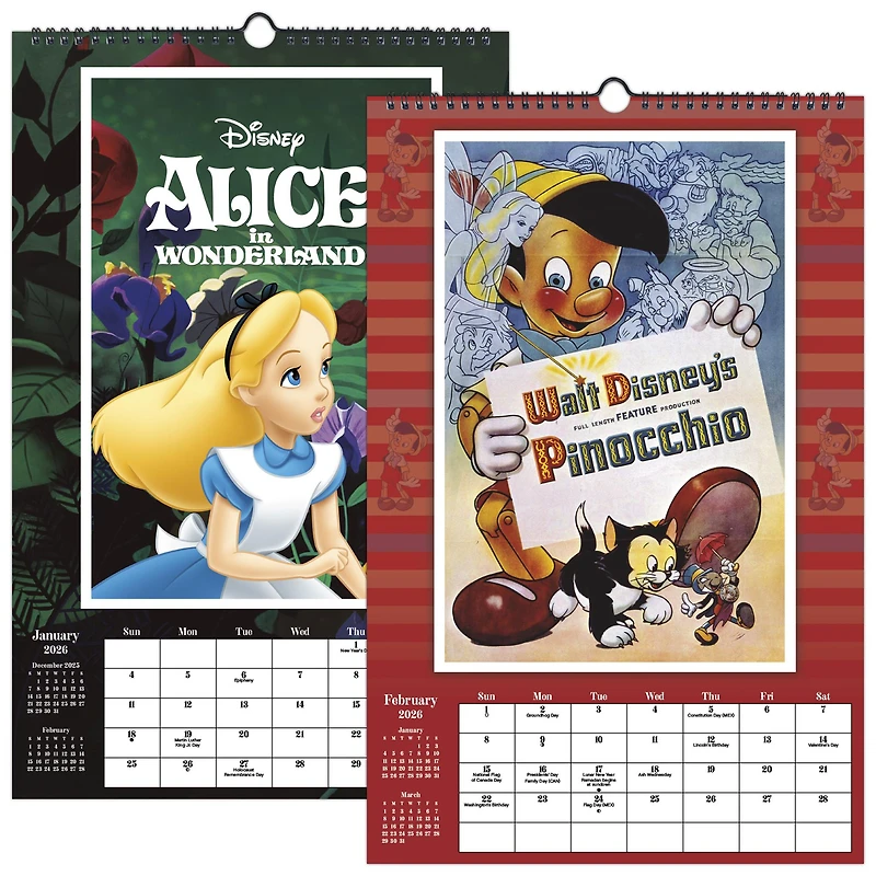 Disney Classics Poster 2026 Calendar