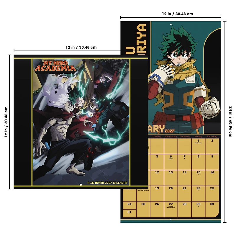 My Hero Academia 2027 Wall Calendar - Online Only