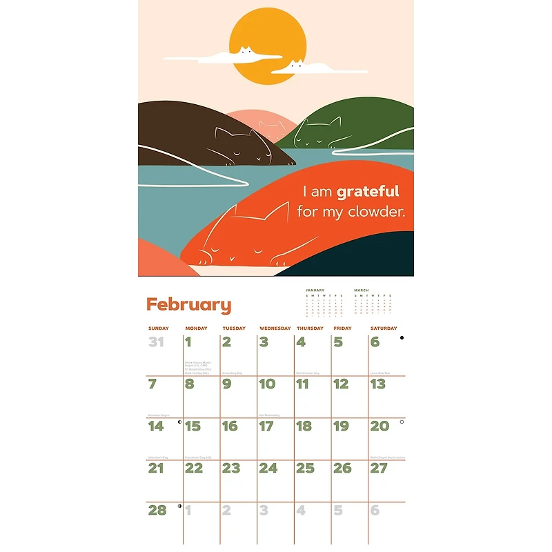 Catffirmations 2027 Wall Calendar - Online Only