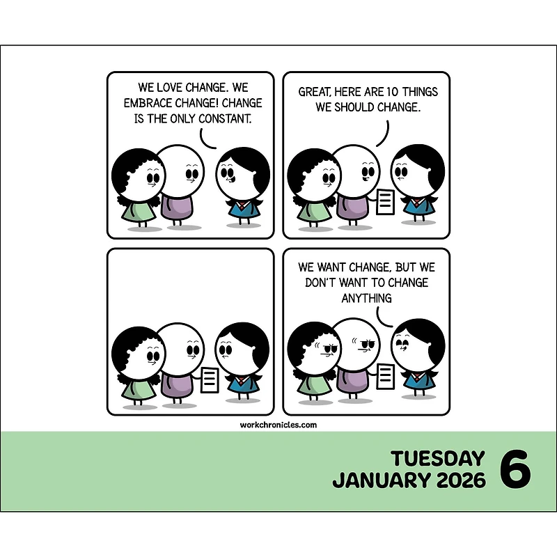 Work Chronicles 2026 Box Calendar