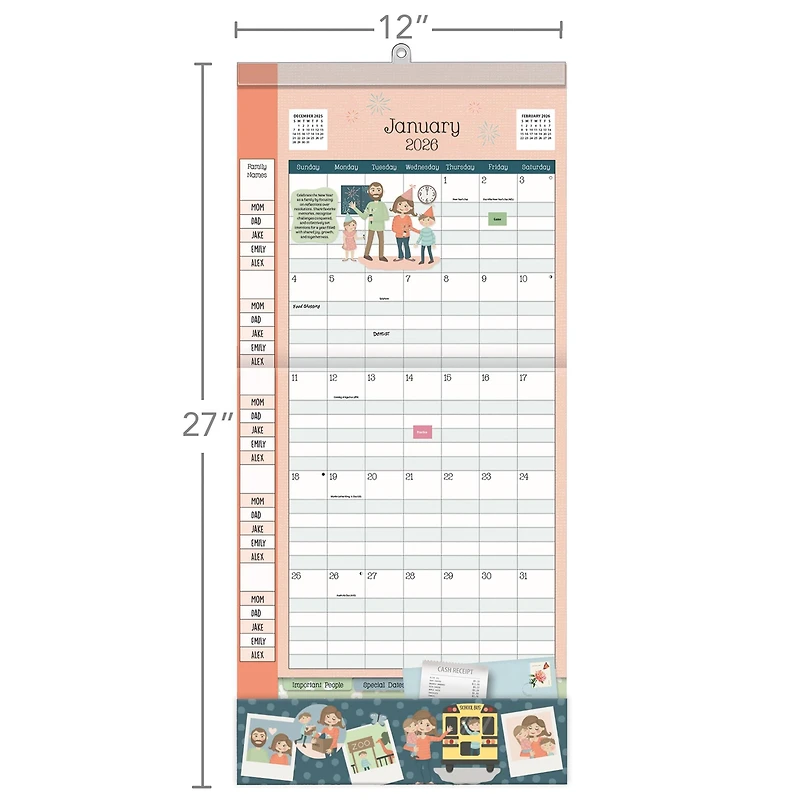 Moms Plan It 2025-206 Wall Calendar - Online Only
