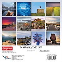 Canadian Geographic Canadian Scenes 2026 Mini Calendar - Online Only