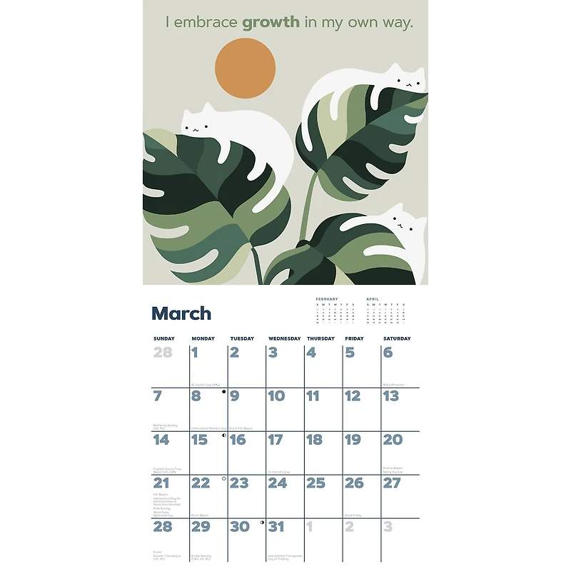 Catffirmations 2027 Wall Calendar - Online Only