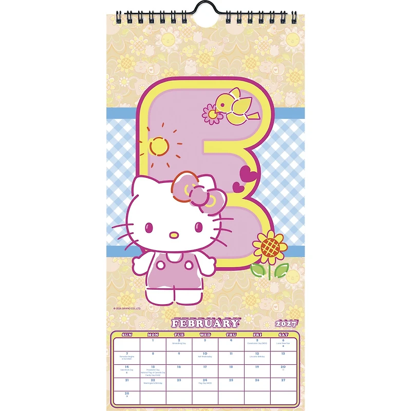 Hello Kitty and Friends 2027 Slim Calendar