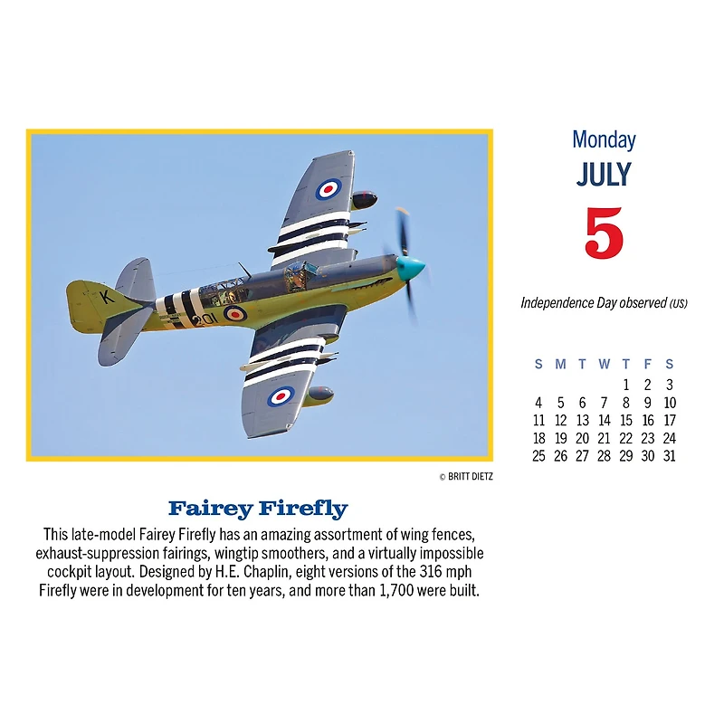Golden Age of Flight 2027 Box Calendar