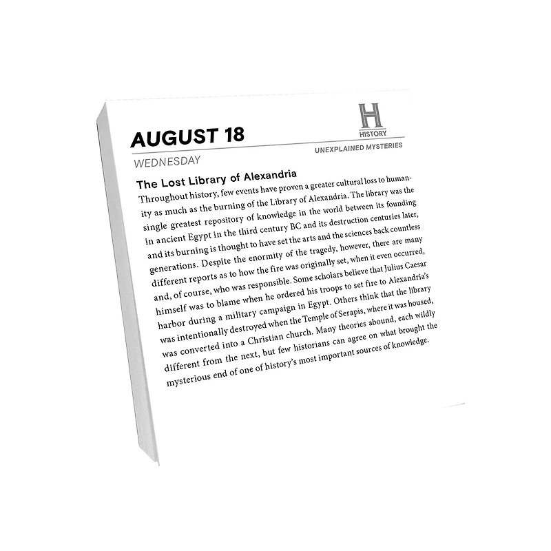 Unexplained Mysteries 2027 Box Calendar