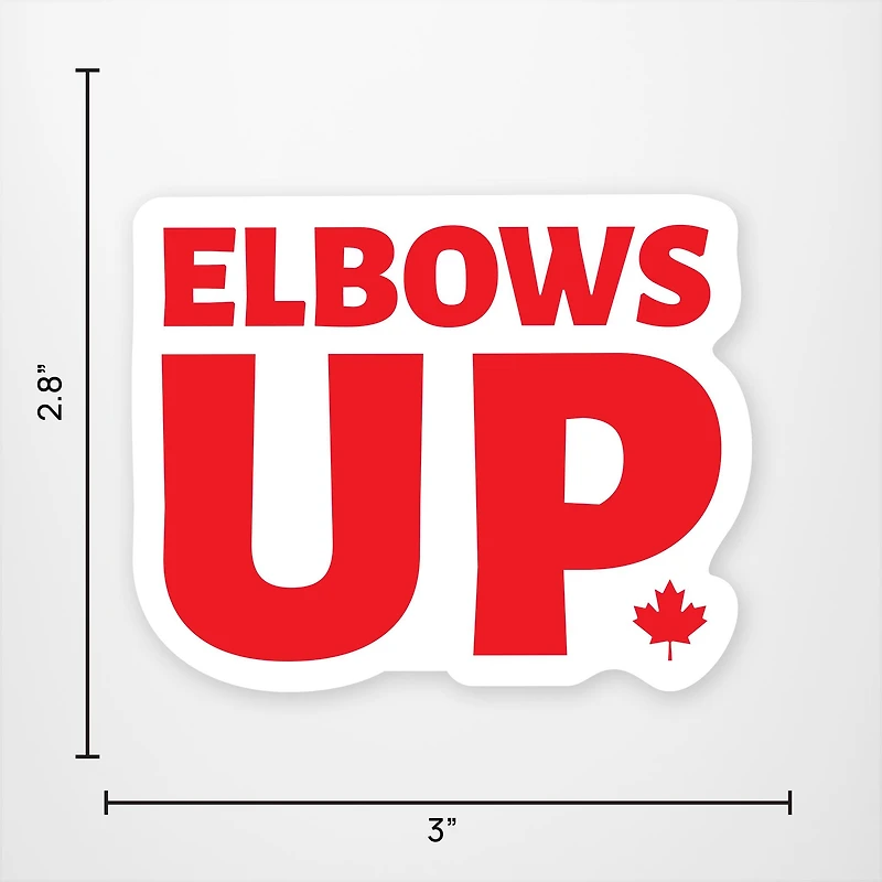 Elbows Up! Vinyl Sticker