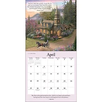 Thomas Kinkade Gardens of Grace with Scripture 2027 Wall Calendar