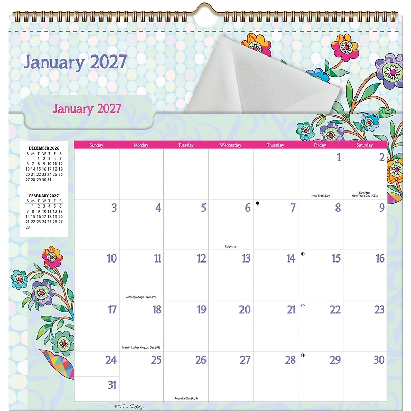 Ladybird File-It 2027 Wall Calendar