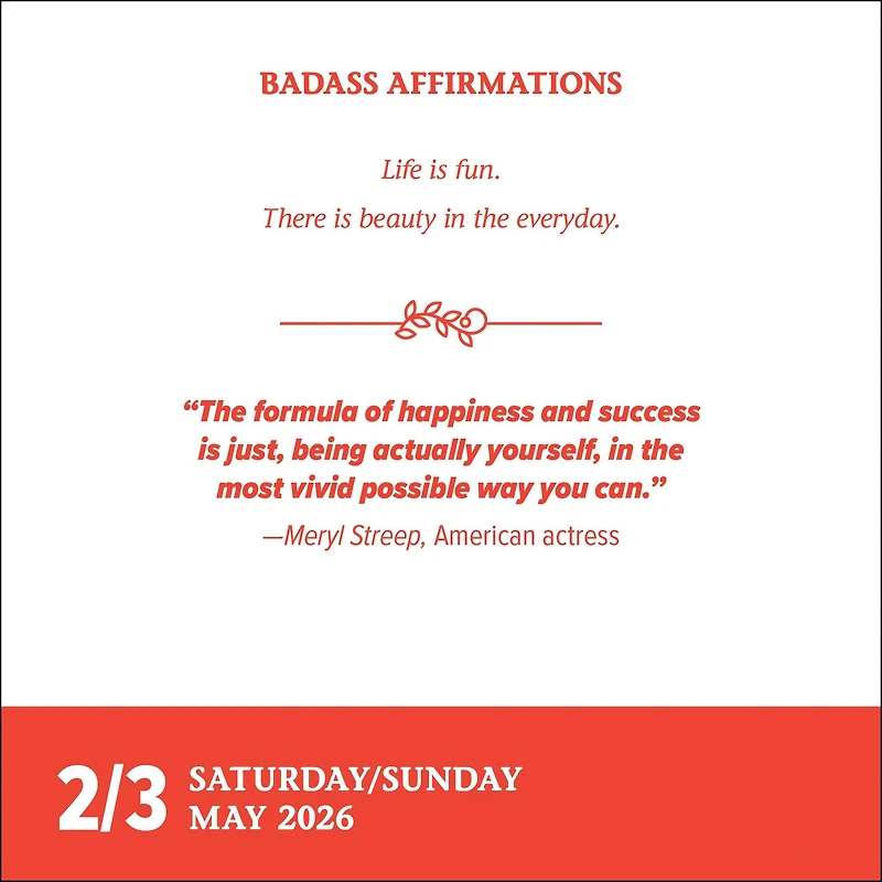 Badass Affirmations 2026 Box Calendar - Online Only