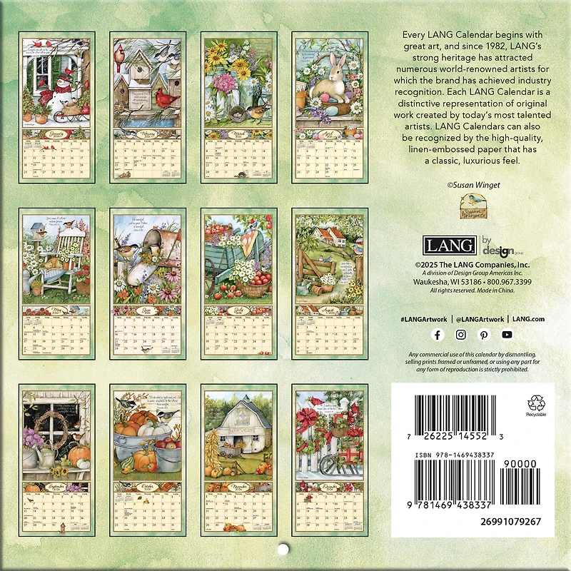 Bountiful Blessing 2026 Mini Calendar