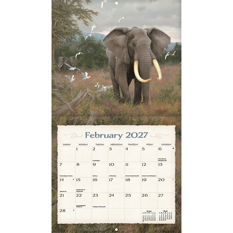 Spirit Of Africa 2027 Wall Calendar