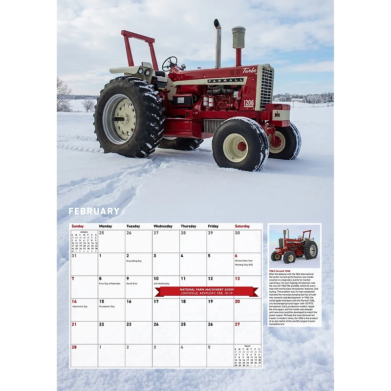 Farmall Tractors 2027 Wall Calendar