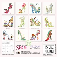 The Art Of The Shoe By Sally King Design 2026 Mini Calendar - Online Only