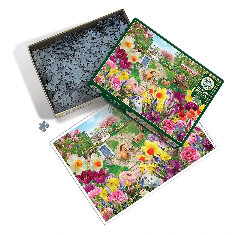 Springtime Frolic 1000 Piece Puzzle - Online Only