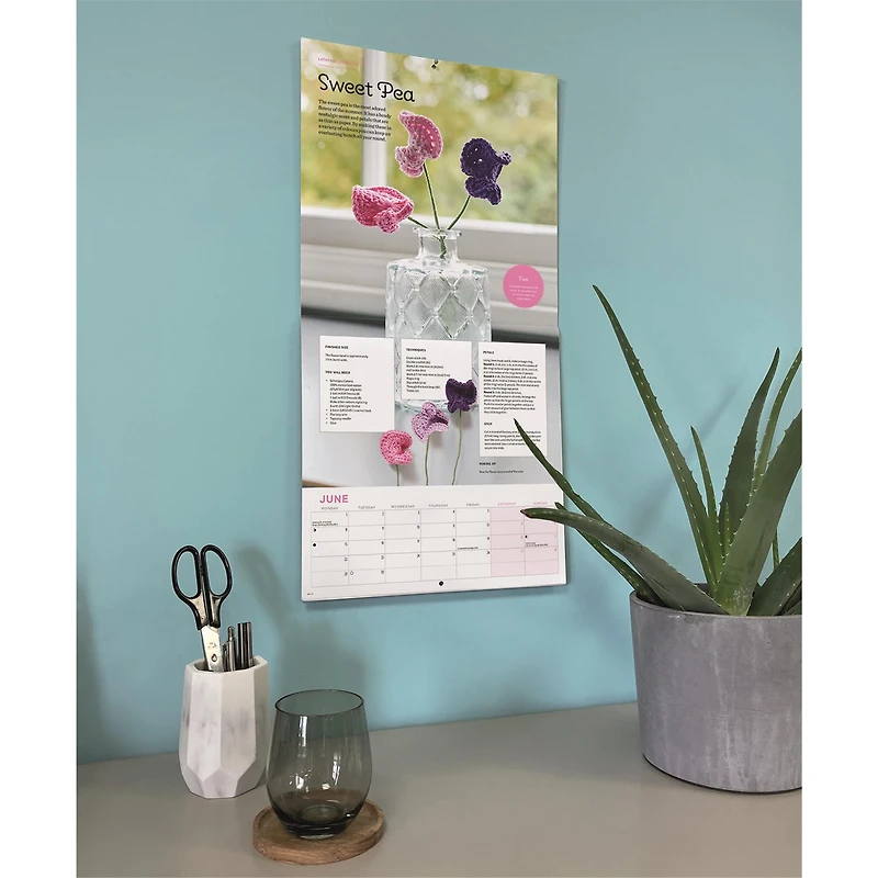 Crocheted Houseplants 2026 Wall Calendar