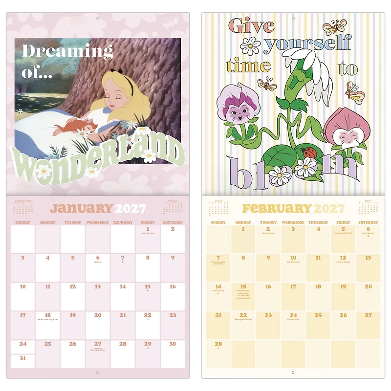 Alice in Wonderland 2027 Wall Calendar