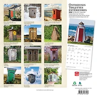 Outhouses Toilettes Extérieures 2026 Wall Calendar (French)