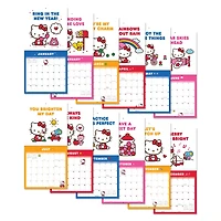 Hello Kitty Playful Pink 2026 Wall Calendar