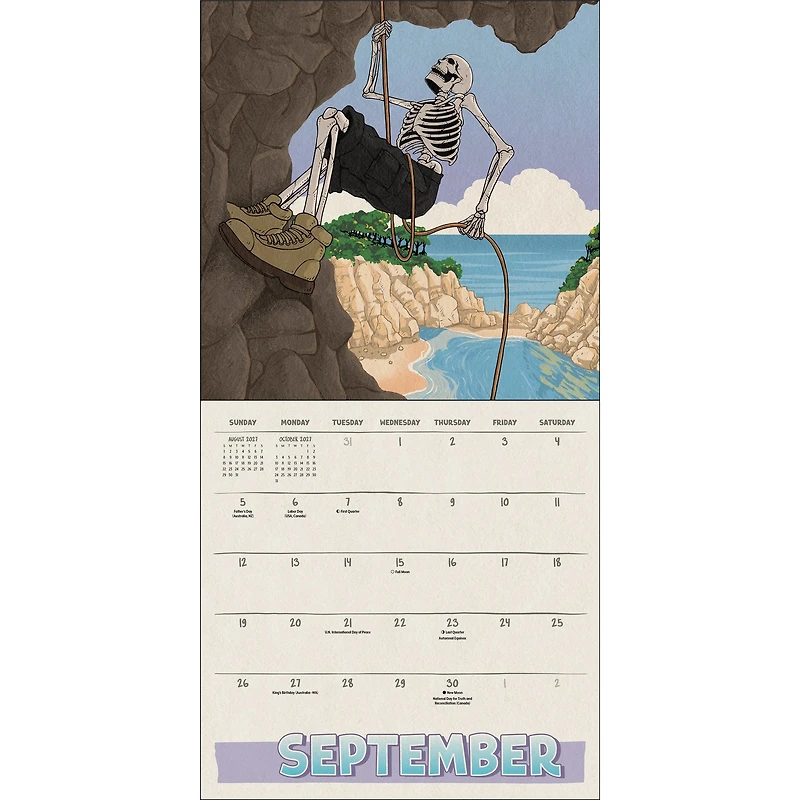 Death Takes a Holiday 2027 Wall Calendar