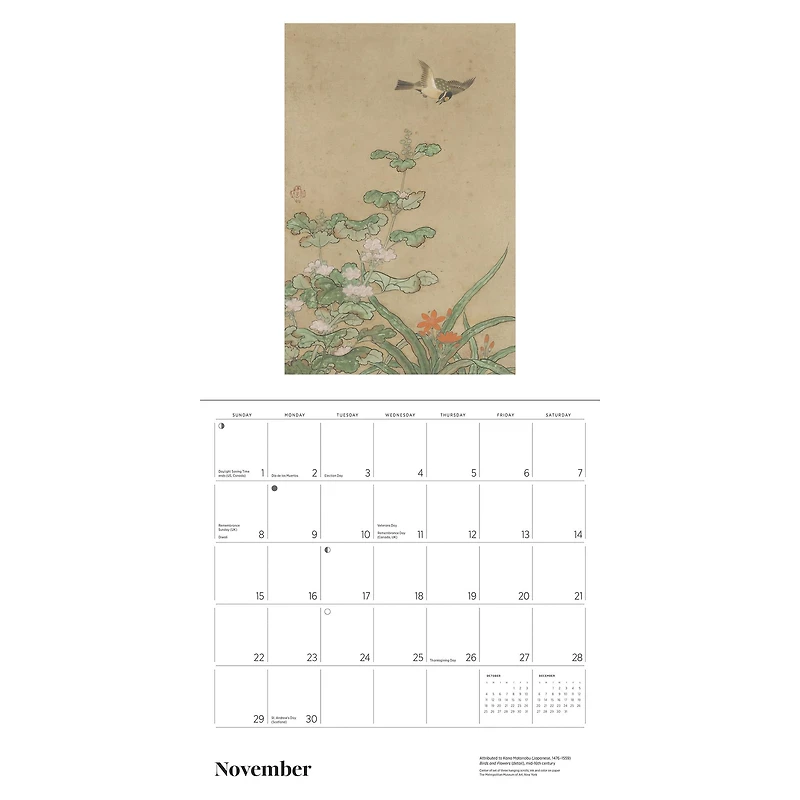 Japanese Scrolls Screens 2026 Wall Calendar